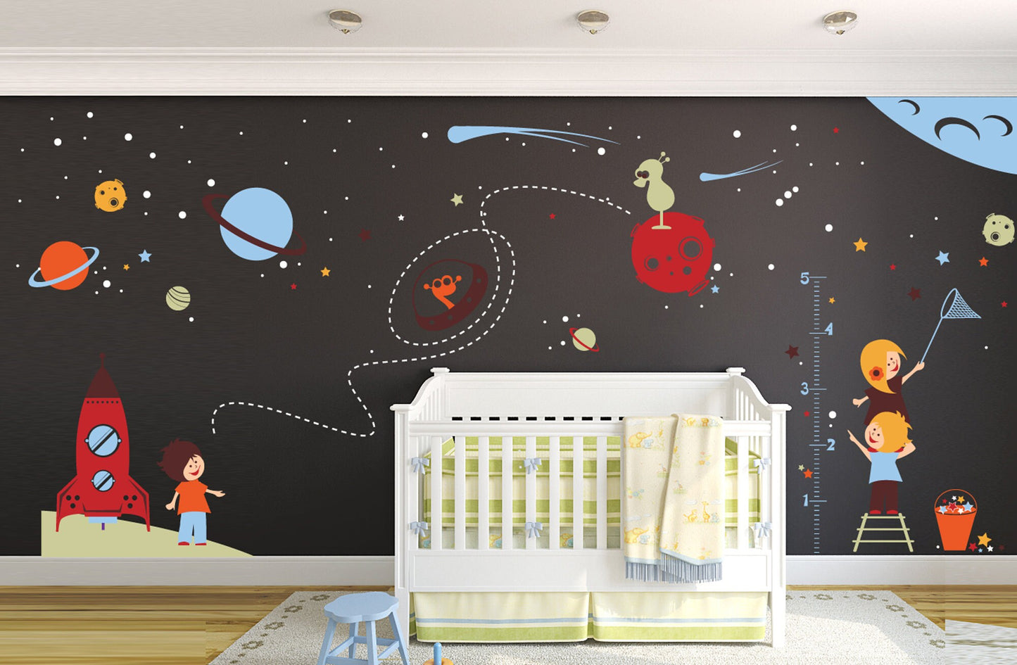 Outer Space with Growth Chart