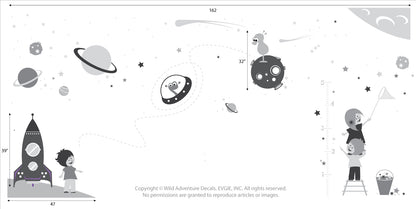 Outer Space with Growth Chart